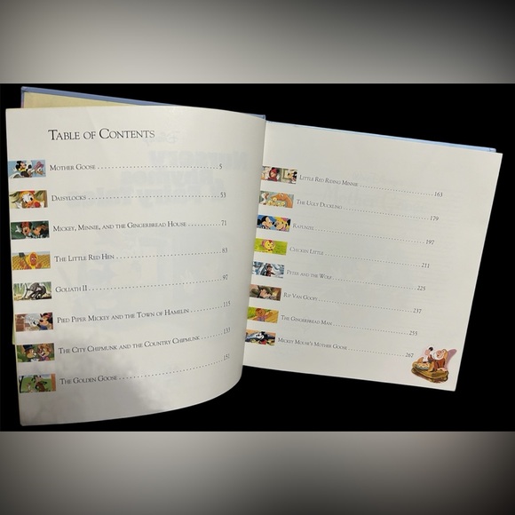 Hardcover Disney Book Nursery Rhymes and Fairytales Classics featuring Mickey - Picture 4 of 9